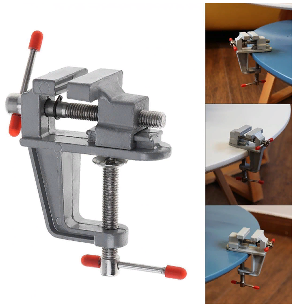Мини-тиски / алюминиевые тиски / тиски для дома / винтовой зажим 35 мм