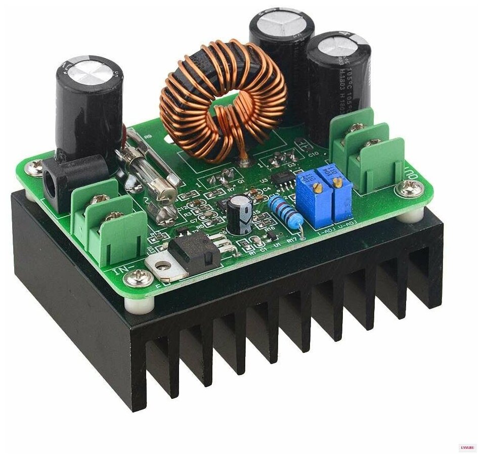 Повышающий DC-DC преобразователь напряжения вход/выход (DC 10-60В на DC 12-80В) до 600Вт с регулировкой тока (У)