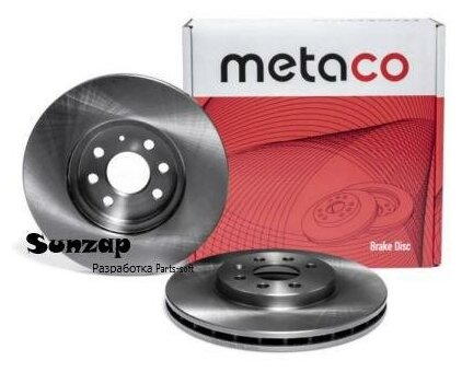 METACO 3050-113 Диск тормозной передний вентилируемый