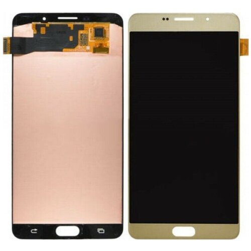 Дисплей для телефона Samsung A720F (A7 2017) в сборе с тачскрином Золото - (AMOLED, с регулировкой подсветки)