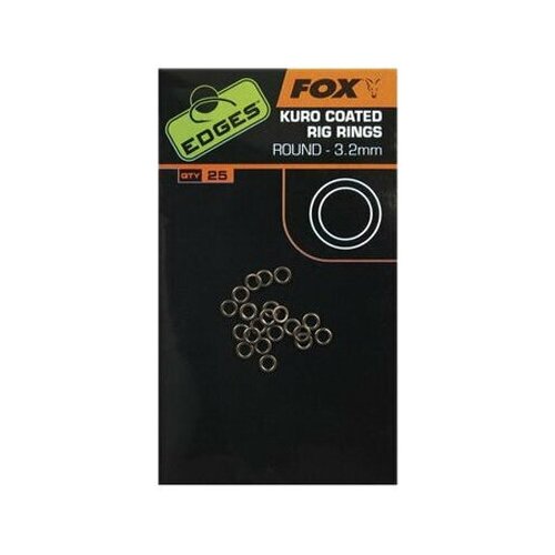 Кольца для оснасток Fox Edges Kuro Coated Rig Rings 3.7mm