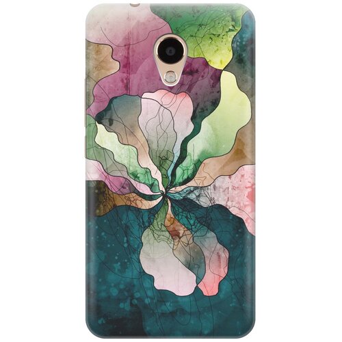 фото Cиликоновый чехол на meizu m5s / мейзу м5 эс с принтом "прекрасные цвета" gosso