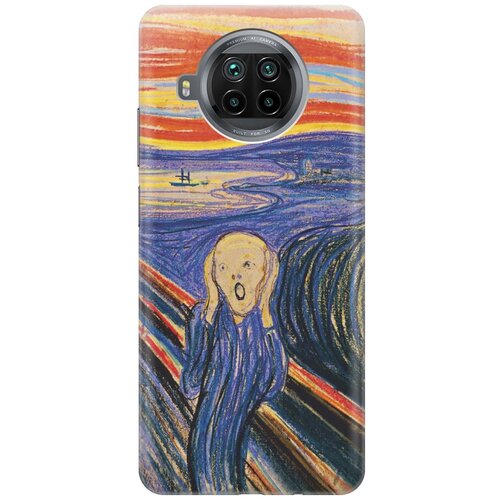 фото Cиликоновый чехол на xiaomi mi 10t lite / сяоми ми 10т лайт с принтом "крик" gosso