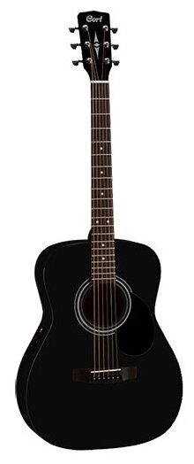 AF510E-BKS Standard Series Электро-акустическая гитара, цвет черный, Cort