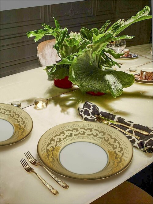 Тарелка обеденная глубокая, набор тарелок PROMSIZ Версаль 22 см, 6 шт.