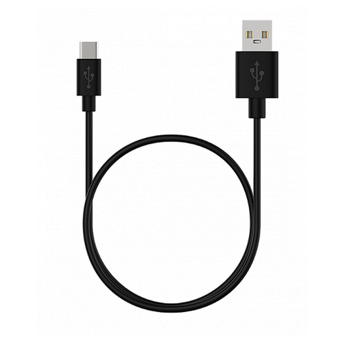 Кабель MAXVI USB - USB Type-C (MC-02), 1 м, 1 шт., черный кабель maxvi mc 01f usb microusb 1 м 1 шт черный