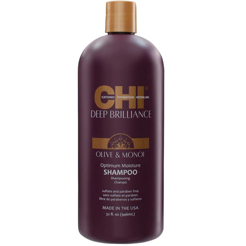 CHI Deep Brilliance Optimum Moisture Shampoo - Увлажняющий шампунь для поврежденных волос 946 мл