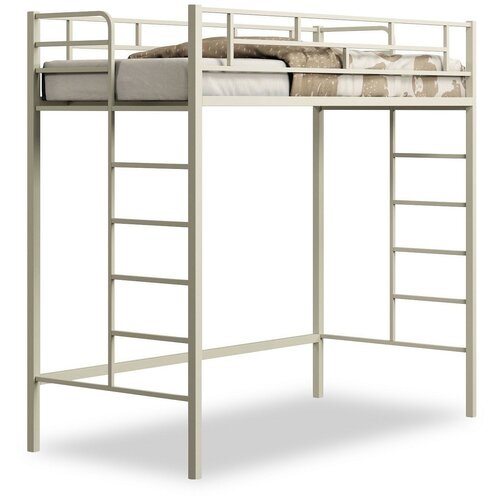 фото Кровать-чердак детская 4 сезона амстердам-2, каркас: металл, цвет: слоновая кость