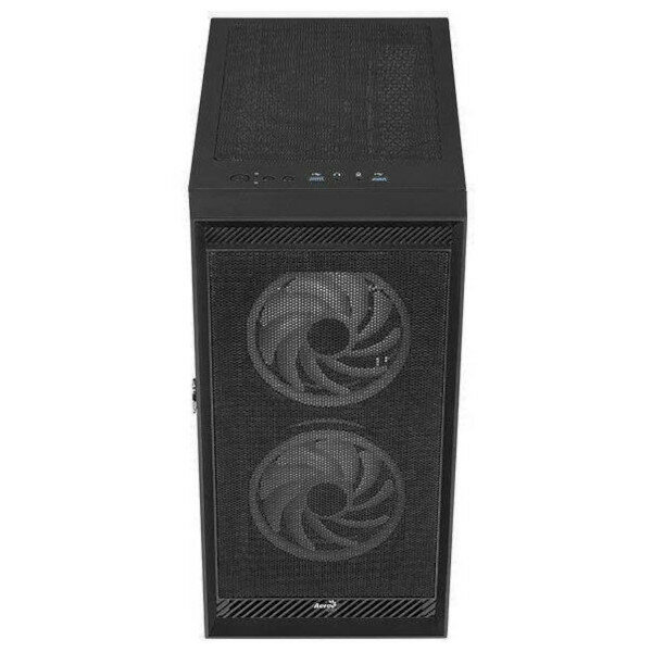 Корпус ATX AEROCOOL Graphite-G-BK-v2, Midi-Tower, без БП, черный [accm-pb24033.11] - фото №3