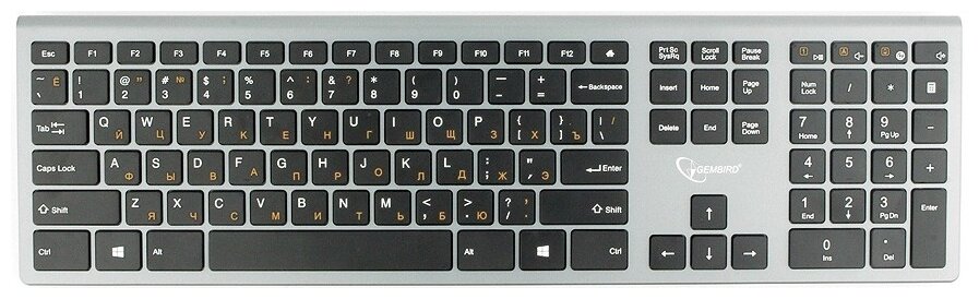 Клавиатура Gembird KBW-1 Silver USB