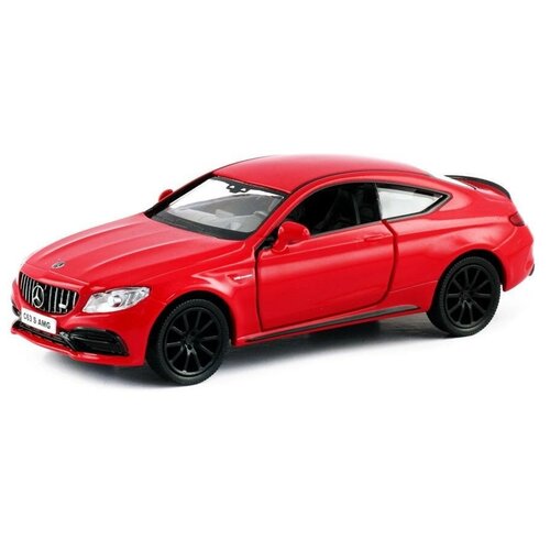 Спортивный автомобиль RMZ City Mercedes-Benz C63 S AMG Coupe 2019 (554987) 1:32, 12.7 см, красный машинка металлическая uni fortune rmz city 1 64 mercedes benz c63 s amg coupe 2019 цвет красный