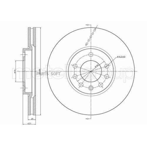 METELLI 230605C Диск тормозной 2шт