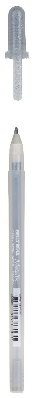 Ручка гелевая Metallic, толщина линии 0,4 мм, цвет серебряный