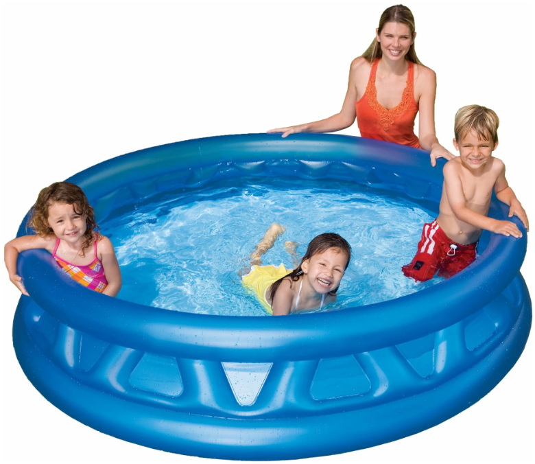 Детский бассейн Intex/надувной бассейн круглый/диаметр 188см/бассейн для детей от 3 лет/синий - фотография № 4