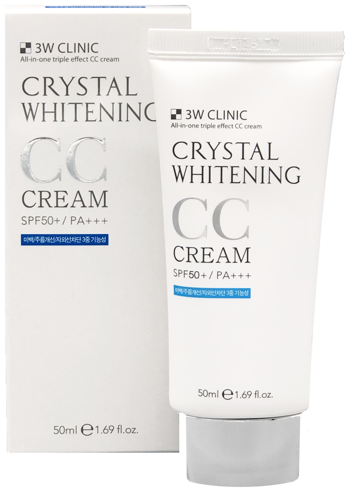 3W Clinic - CC- "Crystal Whitening" SPF50+/PA+++ 50ml