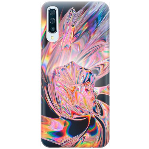 фото Силиконовый чехол на samsung galaxy a50 / a50s / a30s / самсунг а50 / а30 эс / а50 эс с принтом "стеклянная абстракция" gosso