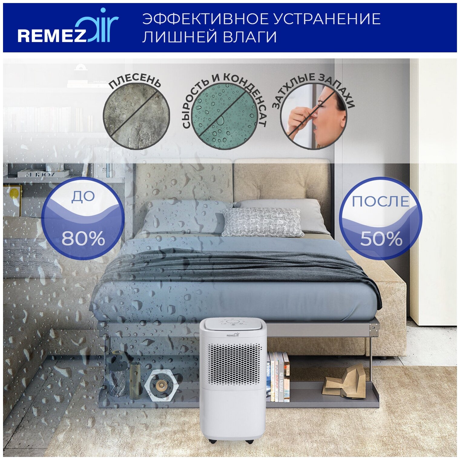 Осушитель воздуха с Wi-Fi RMD-301 - фотография № 19