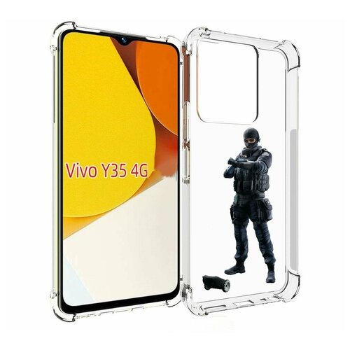 Чехол MyPads Tom-Clancy's-Rainbow-Six-1 для Vivo Y35 4G 2022 / Vivo Y22 задняя-панель-накладка-бампер чехол mypads tom clancy s rainbow six 2 для vivo x90 pro plus задняя панель накладка бампер