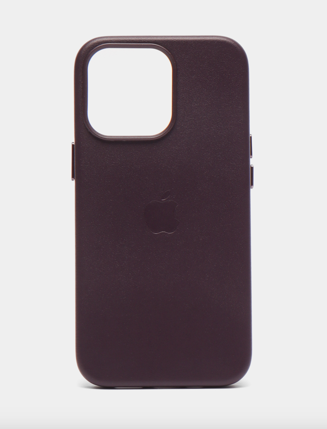 Фиолетовый Кожаный чехол Leather Case для iPhone 15 Pro с функцией