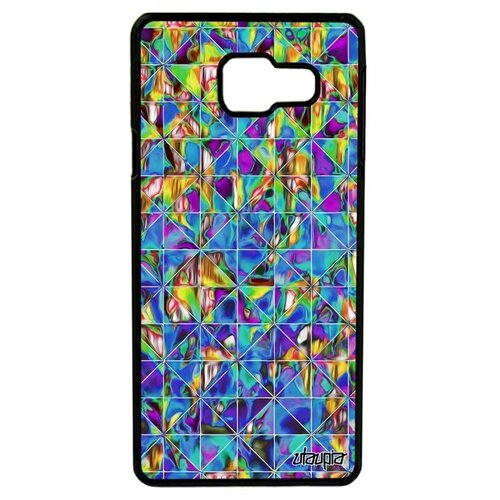 фото Яркий чехол на мобильный // samsung galaxy a3 2016 // "плиточный мотив" мрамор ромб, utaupia, цветной