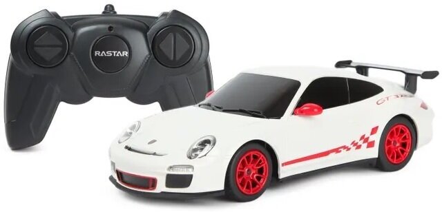 Машинка на радиоуправлении Rastar Porsche 911 GT3 RS (арт.39900), 1:24(19см), белая