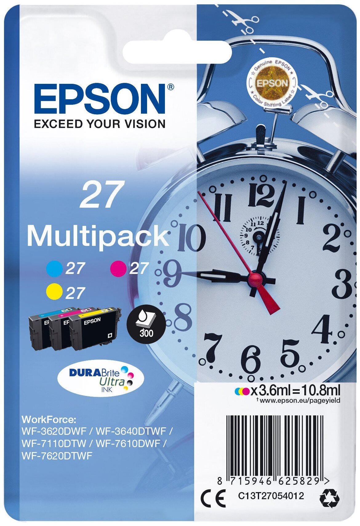 Набор картриджей для струйного принтера EPSON T2705 (C13T27054022)