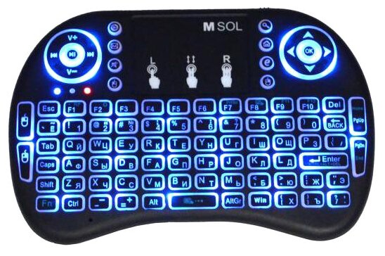 Беспроводная клавиатура с трекпадом mini i8 русская раскладка