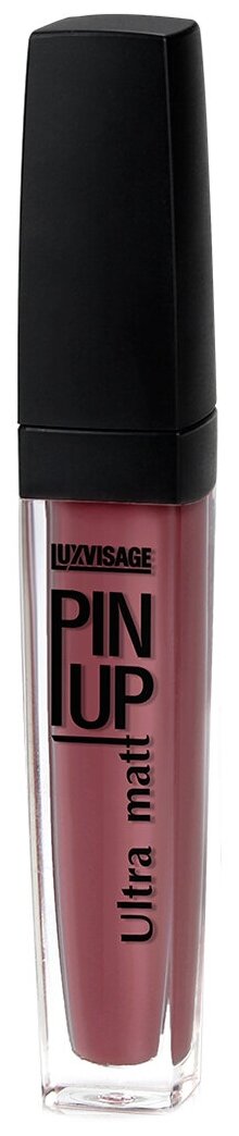 LUXVISAGE Блеск для губ Pin-Up Ultra Matt матовый, 26-Smoky plum