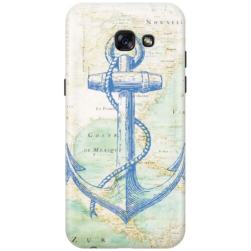 фото Re:paчехол - накладка artcolor для samsung galaxy a5 (2017) с принтом "якорь на карте"