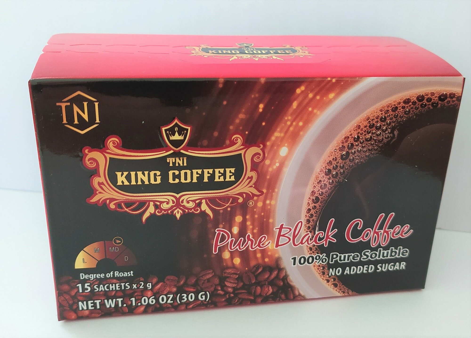 Кофе растворимый вьетнамский King coffee Instant Black, 30 г. - фотография № 1