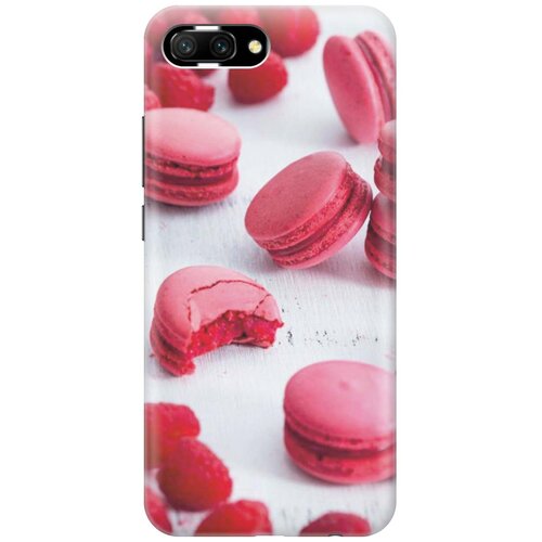 фото Gosso ультратонкий силиконовый чехол-накладка для honor 10 с принтом "малиновые макаруны"