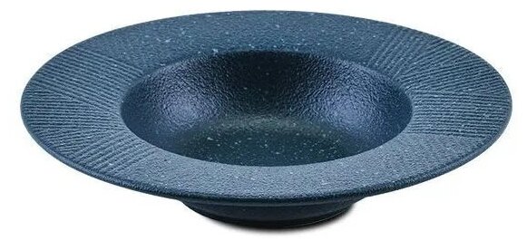 Глубокая керамическая суповая тарелка, посуда для пасты и супа Homium Kitchen, Modern, цвет синий, D25.5см (объем 500мл)