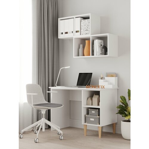 Стол письменный компьютерный одос белый 7162₽