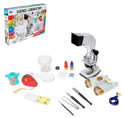 Набор игровой «Научная лаборатория», микроскоп с аксессуарами