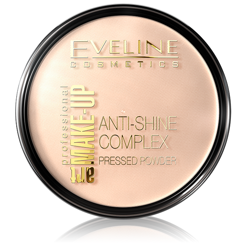 пудра для лица eveline anti shine complex матирующая тон 31 прозрачный Eveline Cosmetics Пудра Art Make-Up Professional компактная Anti-Shine Complex Pressed Powder 1 шт. 32 Natural 14 г