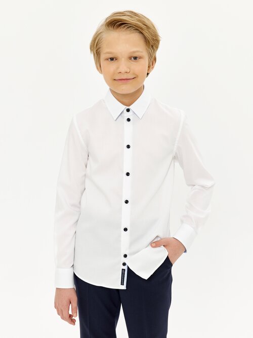 Школьная рубашка Junior Republic, размер 146, белый