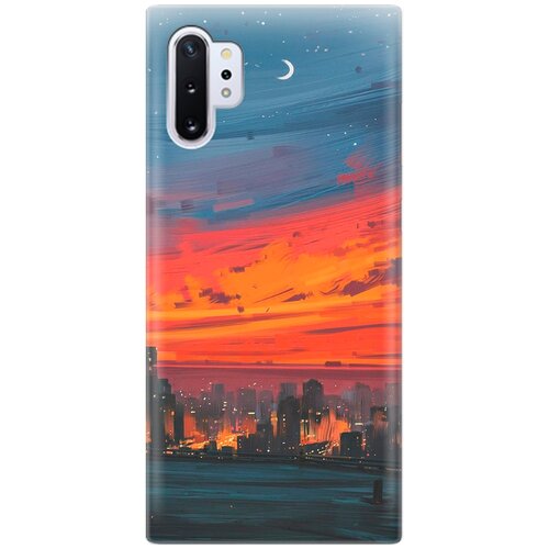 фото Re:pa накладка transparent для samsung galaxy note 10+ с принтом "ночь и мегаполис"