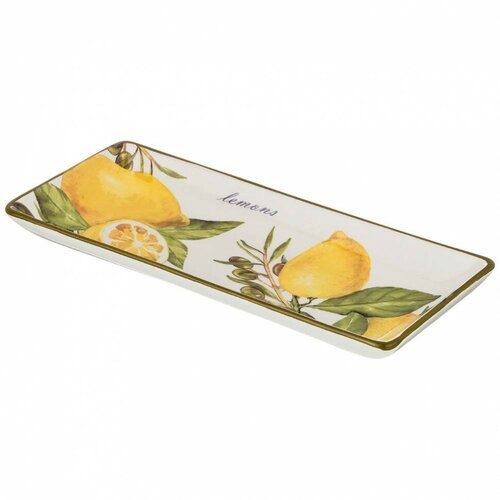 Блюдо керамика лемон ТРИ 28Х12Х3СМ А-М