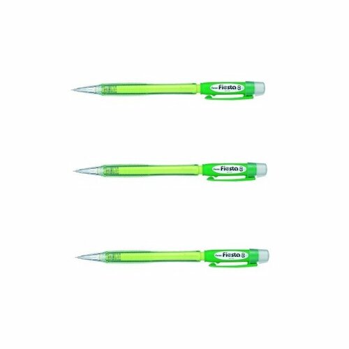 Карандаш автоматический Pentel Fiesta, 0,5 мм, 12 шт, зеленый корпус