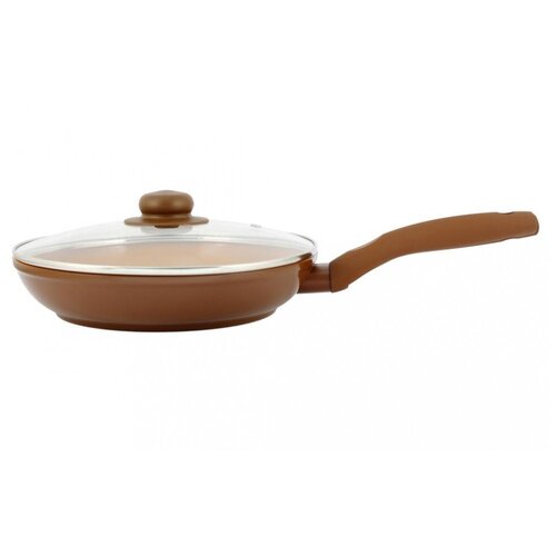 фото Сковорода naturepan ceramic crpi26/кр, 26 см, с крышкой, коричневый