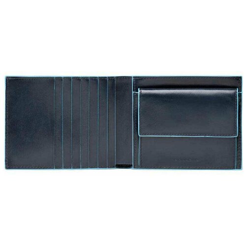 Кошелек мужской Piquadro Blue Square, кожа натуральная, синий [pu1239b2r/blu2]