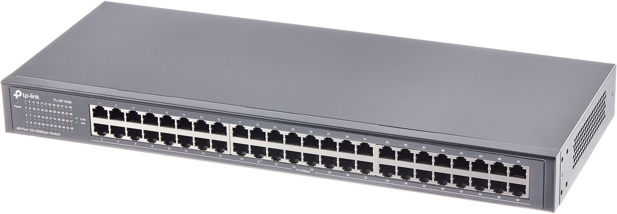 Коммутатор TP-Link TL-SF1048 черный, неуправляемый , 48port