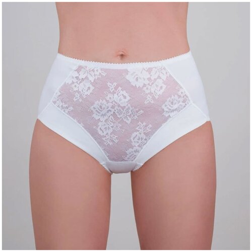 фото Milavitsa трусы слипы высокой посадки classic elegant, размер 122, белый