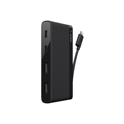 Belkin USB-C хаб Belkin Mini Hub 2USB/2USB-C Black черный F4U090btBLK