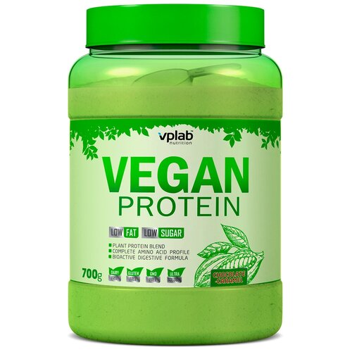 Протеин vplab Vegan Protein, 700 гр., шоколад-карамель протеин vplab cola protein 400 гр кола