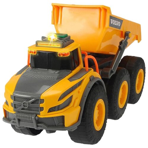 Грузовик Dickie Toys Volvo (3723004), 23 см, желтый грузовик dickie toys 3726002 35 см бежевый желтый