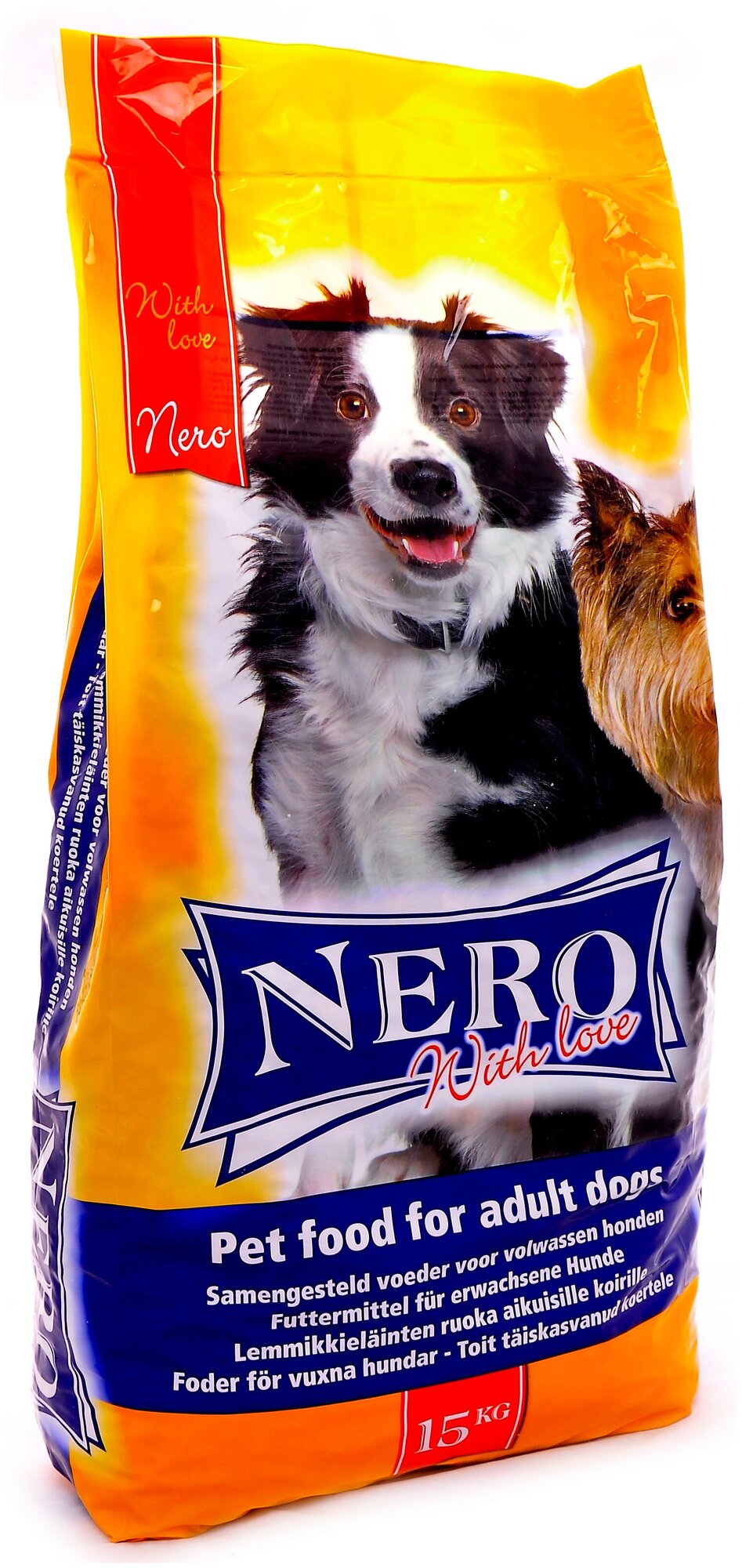 NERO GOLD DOG ADULT NERO CROC ECONOMY WITH LOVE для взрослых собак всех пород Мясной коктейль (18 кг)