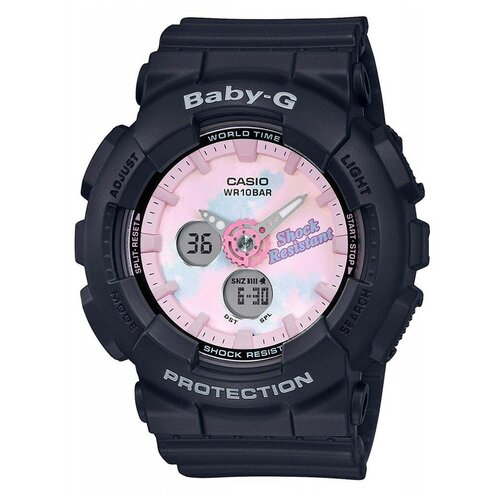 Наручные часы CASIO Baby-G BA-120T-1A, розовый, черный