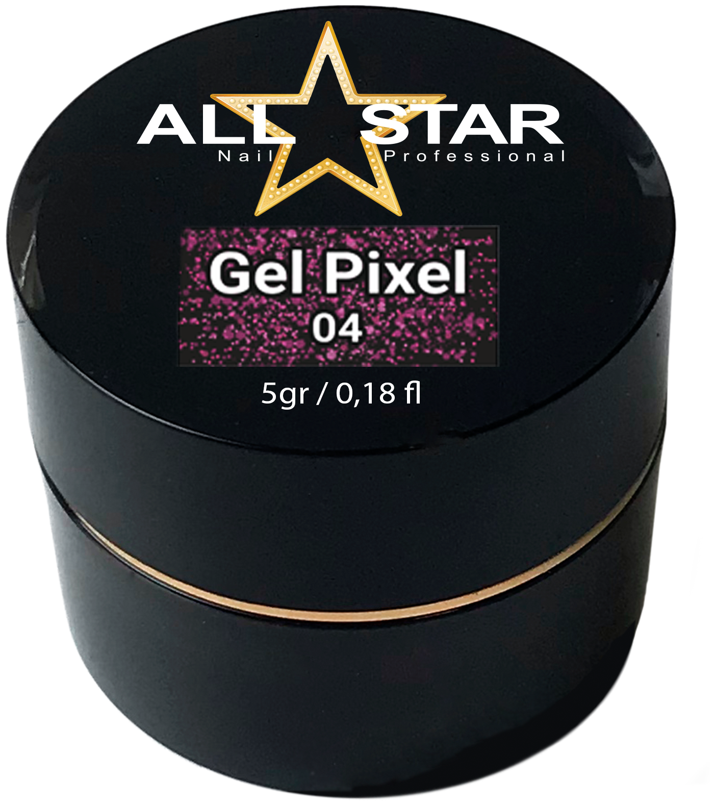 Глиттер-гель Gel Pixel All Star №04 (Сиреневый), 5 г