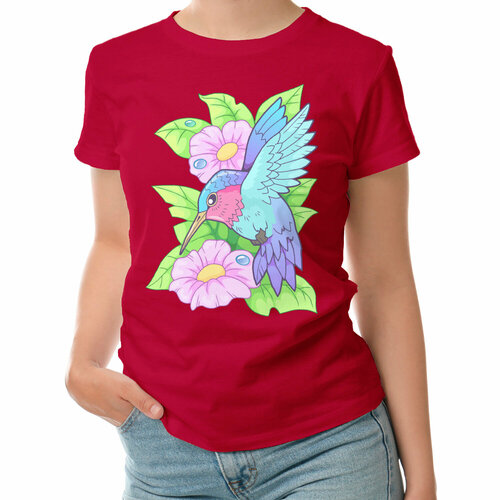 фото Футболка roly, размер l, красный